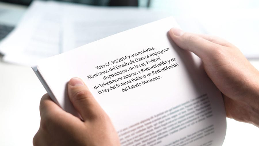 cc 90/2014 y acumuladas municipios del estado de Oaxaca